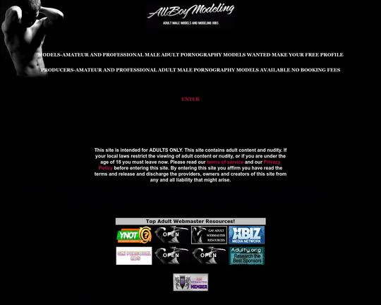 All Boy Modeling Logo