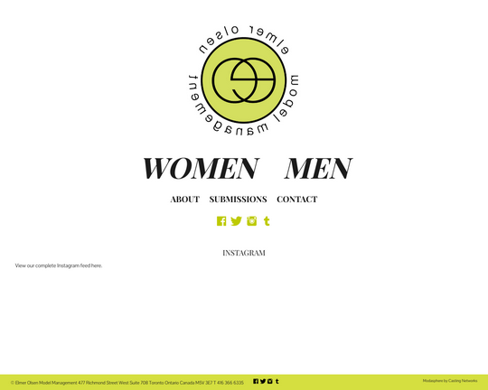 Elmer Olsen Model Management Logo