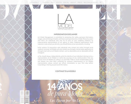 L.A. Models Logo