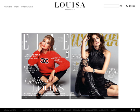 Louisa Models DE Logo