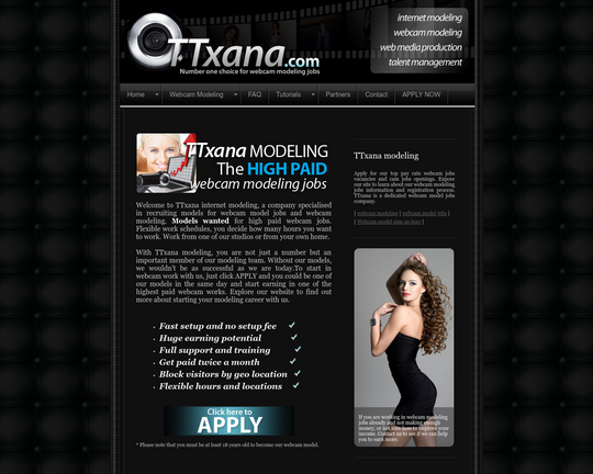 Ttxana Internet Modeling Logo