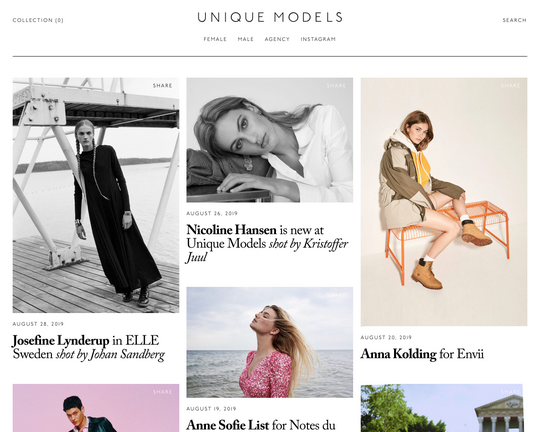 Unique Models Logo