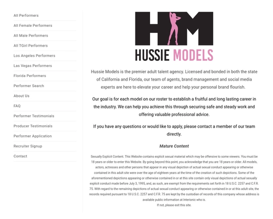 Hussie Models Logo